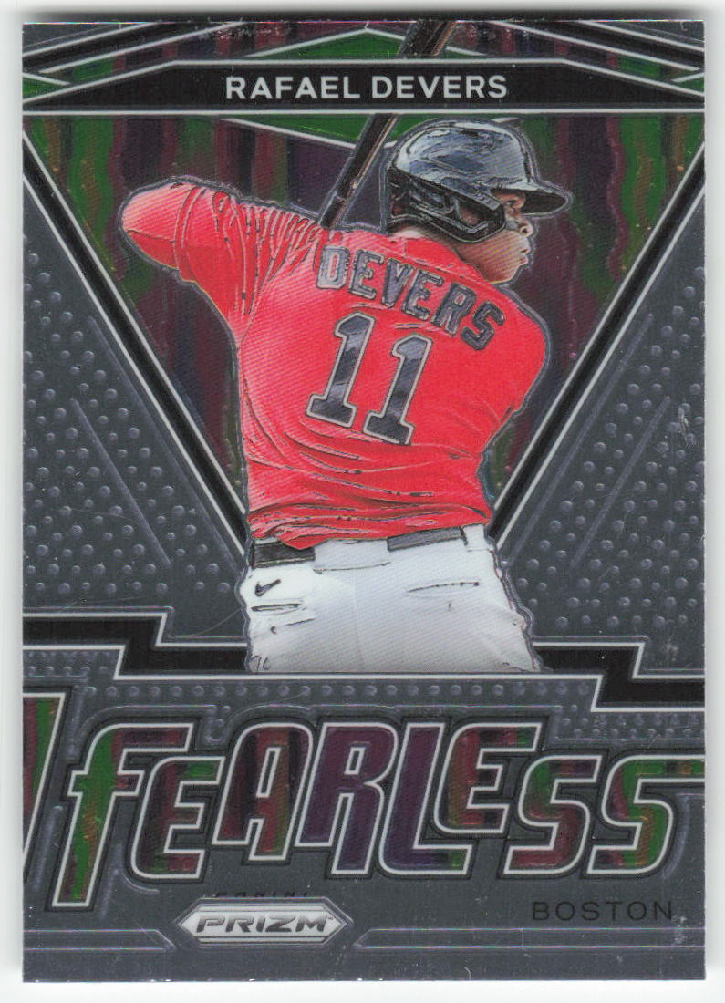 2021 Panini Prizm #FR-4 Rafael Devers Fearless Boston Red Sox 922
