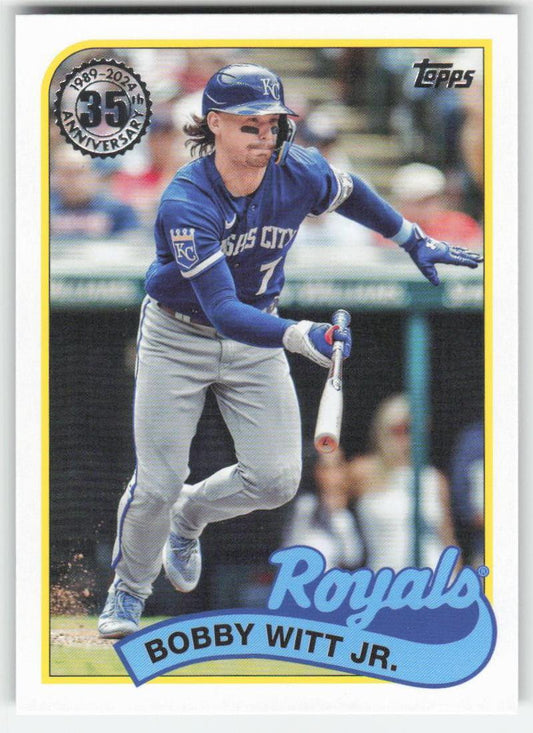 2024 Topps #89B-59 Bobby Witt Jr 1989 Baseball 35th Anniv Kansas City Royals 930