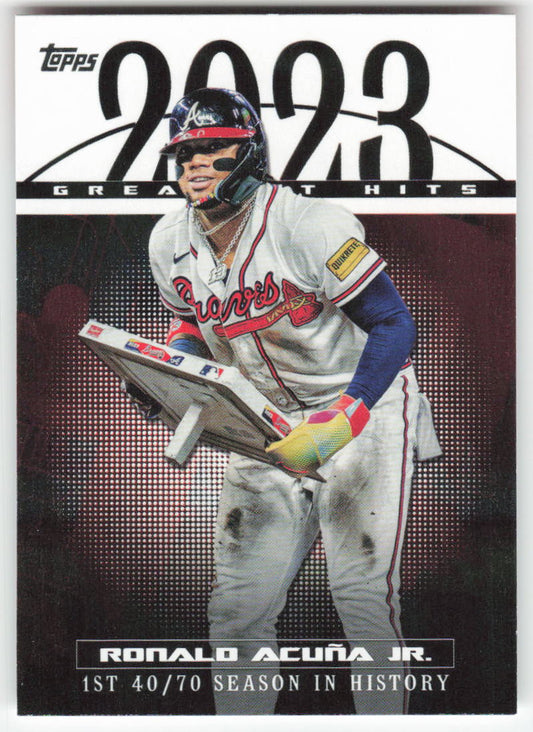 2024 Topps #23GH-5 Ronald Acuña Jr. 2023 Greatest Hits Atlanta Braves 933