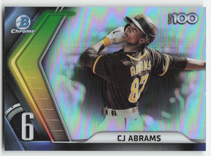 2022 Bowman #BTP-6 CJ Abrams Bowman Scouts' Top 100 San Diego Padres 938