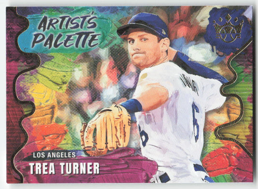 2022 Panini Diamond Kings #AP-13 Trea Turner Artist's Palette Dodgers 940