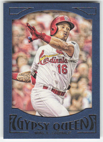 2016 Topps Gypsy Queen #57 Kolten Wong Framed Green St. Louis Cardinals 1121