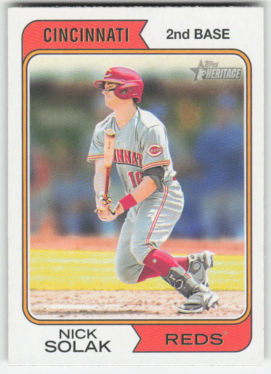 2023 Topps Heritage #396 Nick Solak Cincinnati Reds 1204
