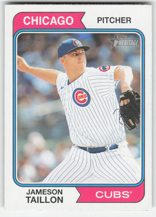 2023 Topps Heritage #398 Jameson Taillon Chicago Cubs 1205
