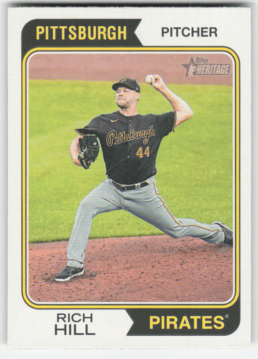 2023 Topps Heritage #374 Rich Hill Pittsburgh Pirates 1210