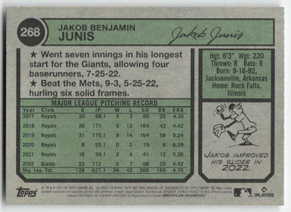 2023 Topps Heritage #268 Jakob Junis San Francisco Giants 1212