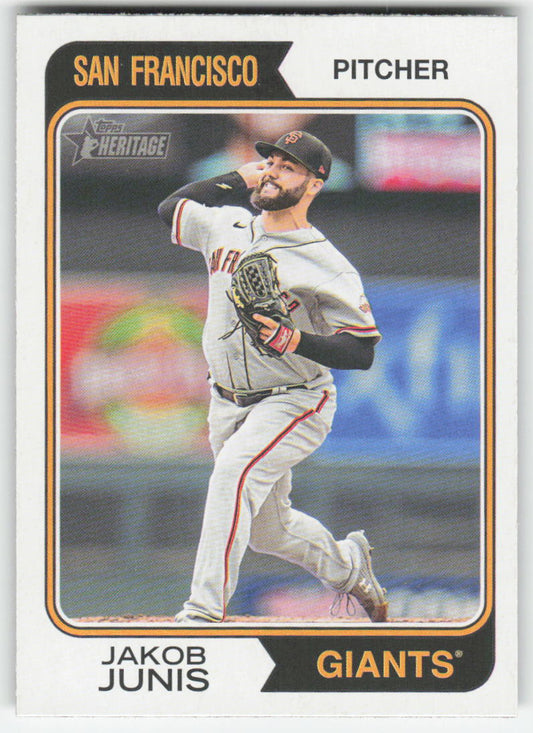 2023 Topps Heritage #268 Jakob Junis San Francisco Giants 1212