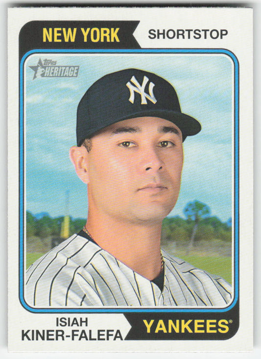 2023 Topps Heritage #136 Isiah Kiner-Falefa New York Yankees 1213