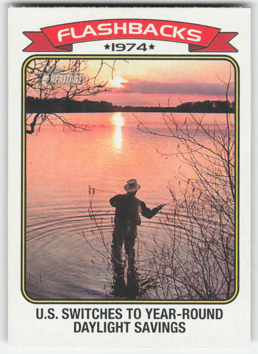 2023 Topps Heritage #NF-3 Daylight Savings Time News Flashbacks 1215