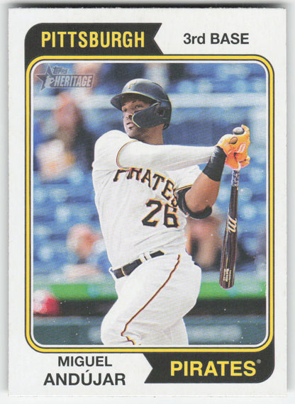 2023 Topps Heritage #91 Miguel Andújar Pittsburgh Pirates 1219