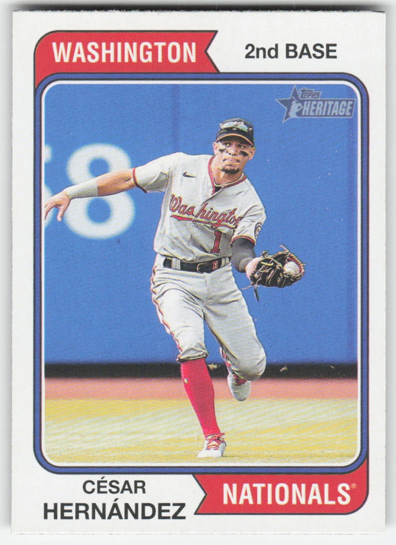 2023 Topps Heritage #45 César Hernández Washington Nationals 1220