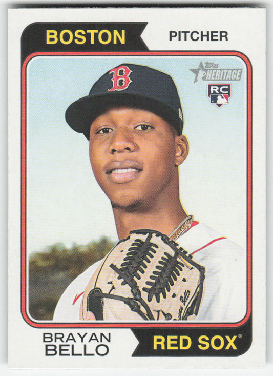 2023 Topps Heritage #89 Brayan Bello Boston Red Sox Rookie 1222