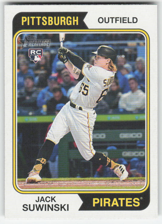 2023 Topps Heritage #138 Jack Suwinski Pittsburgh Pirates 1223