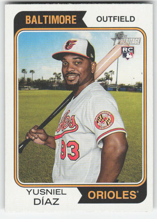 2023 Topps Heritage #62 Yusniel Díaz Baltimore Orioles Rookie 1224