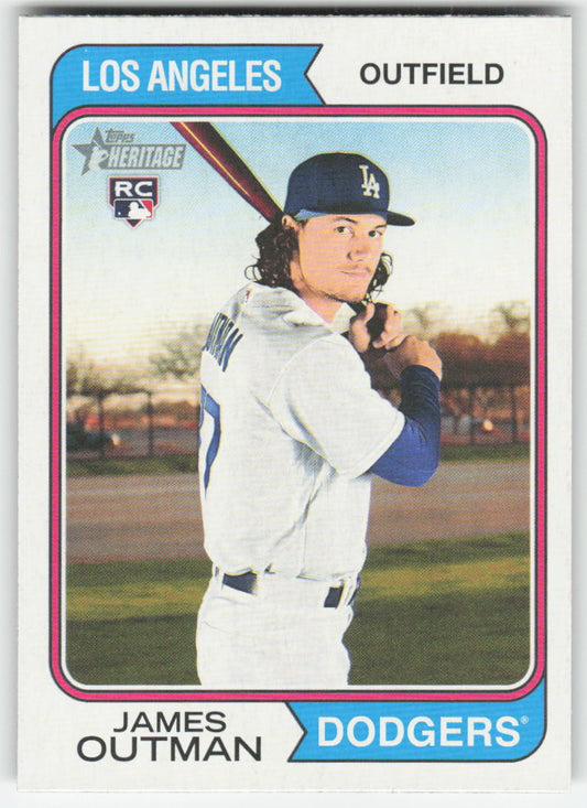 2023 Topps Heritage #93 James Outman Los Angeles Dodgers Rookie 1225