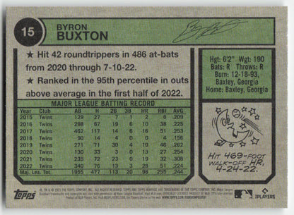 2023 Topps Heritage #15 Byron Buxton Minnesota Twins 1227