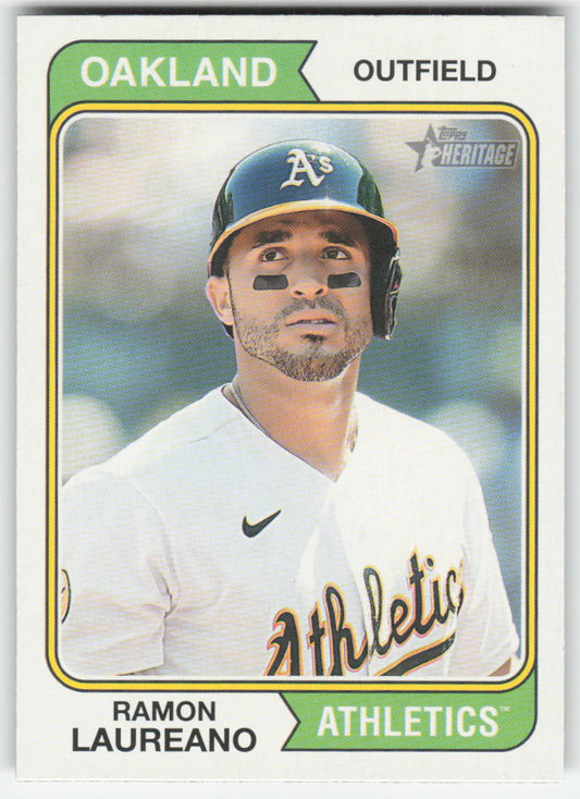 2023 Topps Heritage #195 Ramon Laureano Oakland Athletics 1228