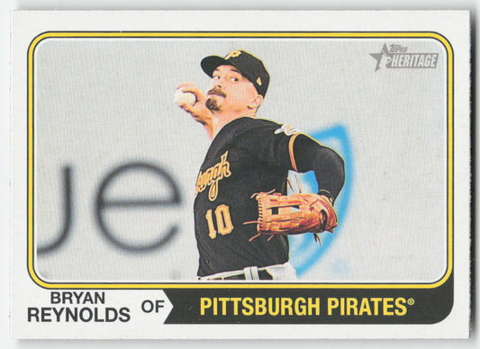 2023 Topps Heritage #49 Bryan Reynolds Pittsburgh Pirates 1229