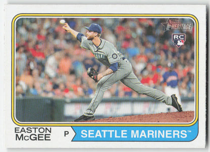 2023 Topps Heritage #178 Easton McGee Seattle Mariners Rookie 1230