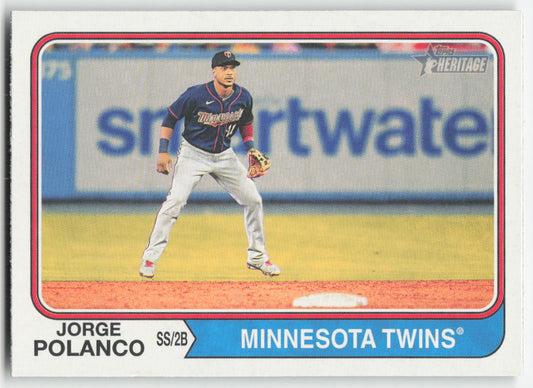 2023 Topps Heritage #276 Jorge Polanco Minnesota Twins 1232