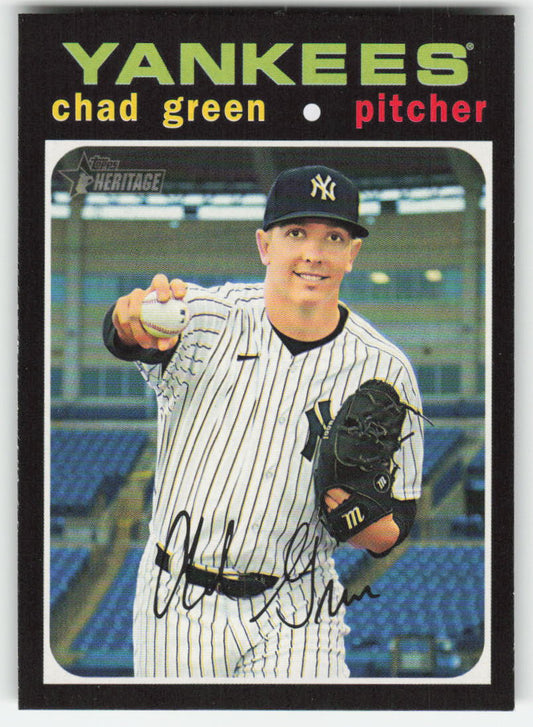 2020 Topps Heritage #552 Chad Green New York Yankees 1233