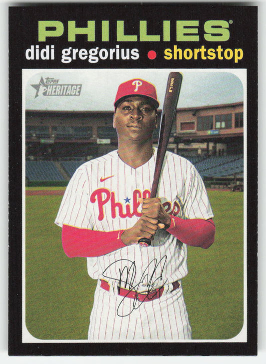 2020 Topps Heritage #563 Didi Gregorius Philadelphia Phillies 1238