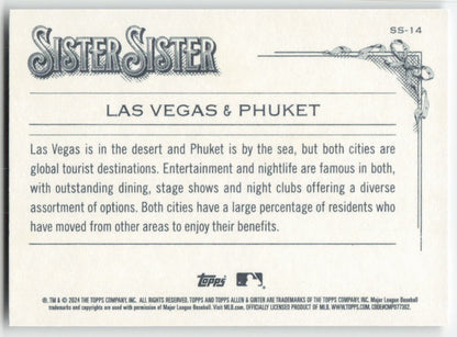 2024 Topps Allen & Ginter #SS-14 Las Vegas / Phuket Sister Sister 1244