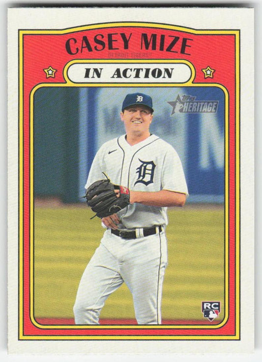 2021 Topps Heritage #254 Casey Mize Detroit Tigers 1275