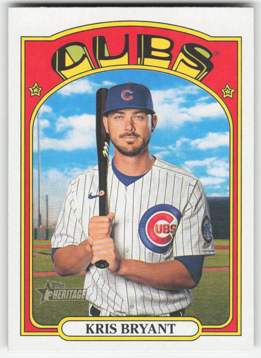 2021 Topps Heritage #550 Kris Bryant Chicago Cubs 1278