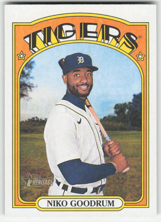 2021 Topps Heritage #601 Niko Goodrum Detroit Tigers 1279