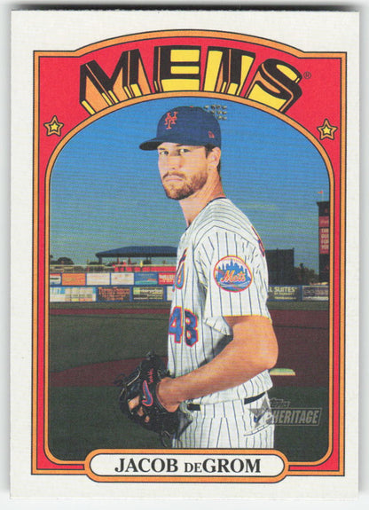 2021 Topps Heritage #99 Jacob deGrom New York Mets 1284
