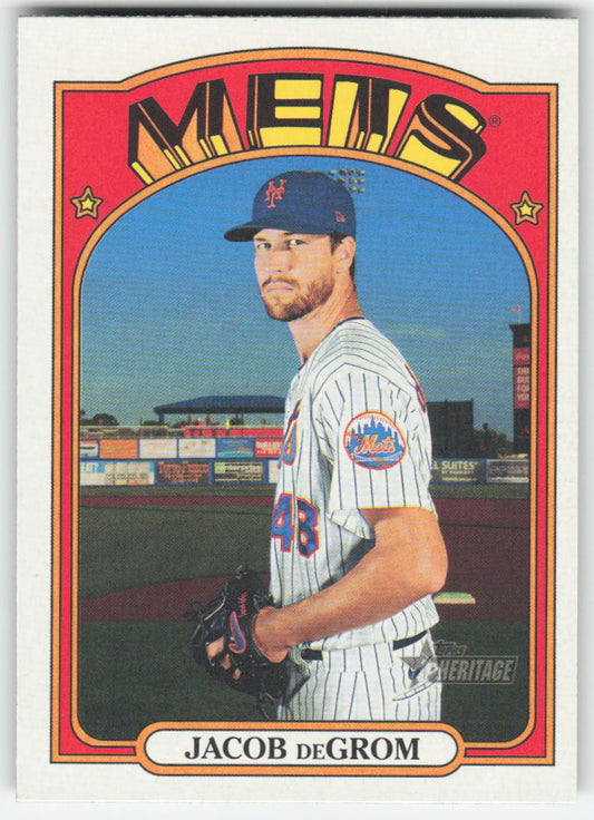 2021 Topps Heritage #99 Jacob deGrom New York Mets 1284