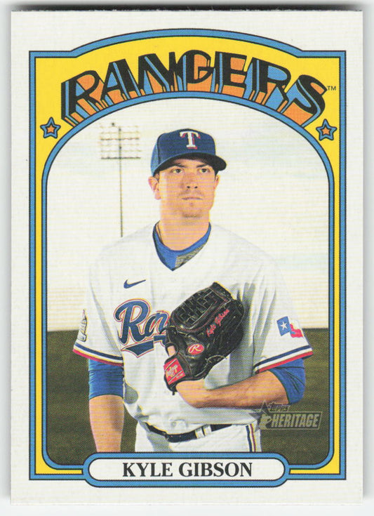 2021 Topps Heritage #224 Kyle Gibson Texas Rangers 1290