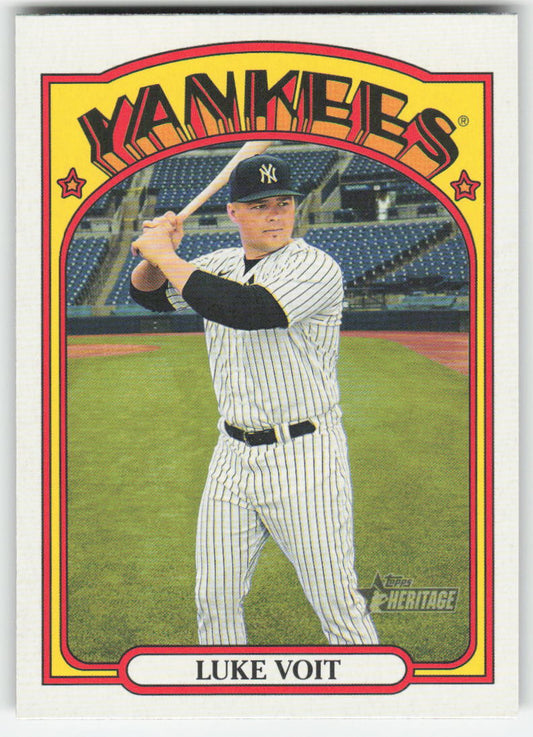 2021 Topps Heritage #274 Luke Voit New York Yankees 1292