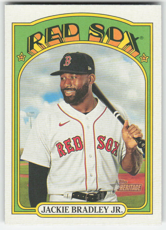 2021 Topps Heritage #171 Jackie Bradley Jr. Boston Red Sox 1296
