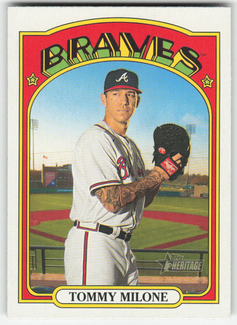 2021 Topps Heritage #116 Tommy Milone Atlanta Braves 1298