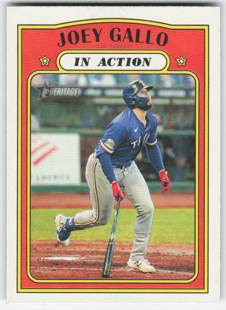 2021 Topps Heritage #180 Joey Gallo Texas Rangers 1299