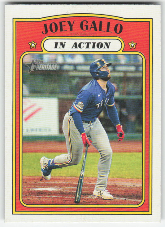 2021 Topps Heritage #180 Joey Gallo Texas Rangers 1299