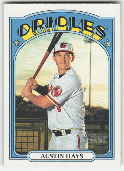 2021 Topps Heritage #53 Austin Hays Baltimore Orioles 1300