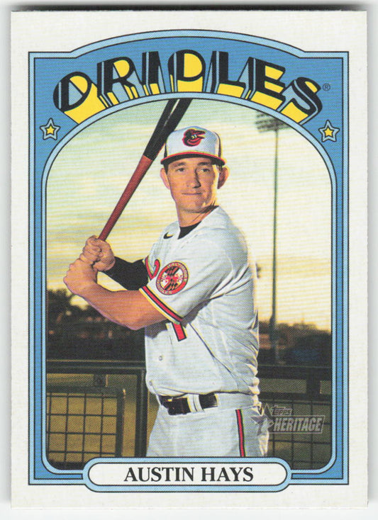 2021 Topps Heritage #53 Austin Hays Baltimore Orioles 1300