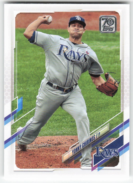 2021 Topps #592 Yonny Chirinos Tampa Bay Rays 1309