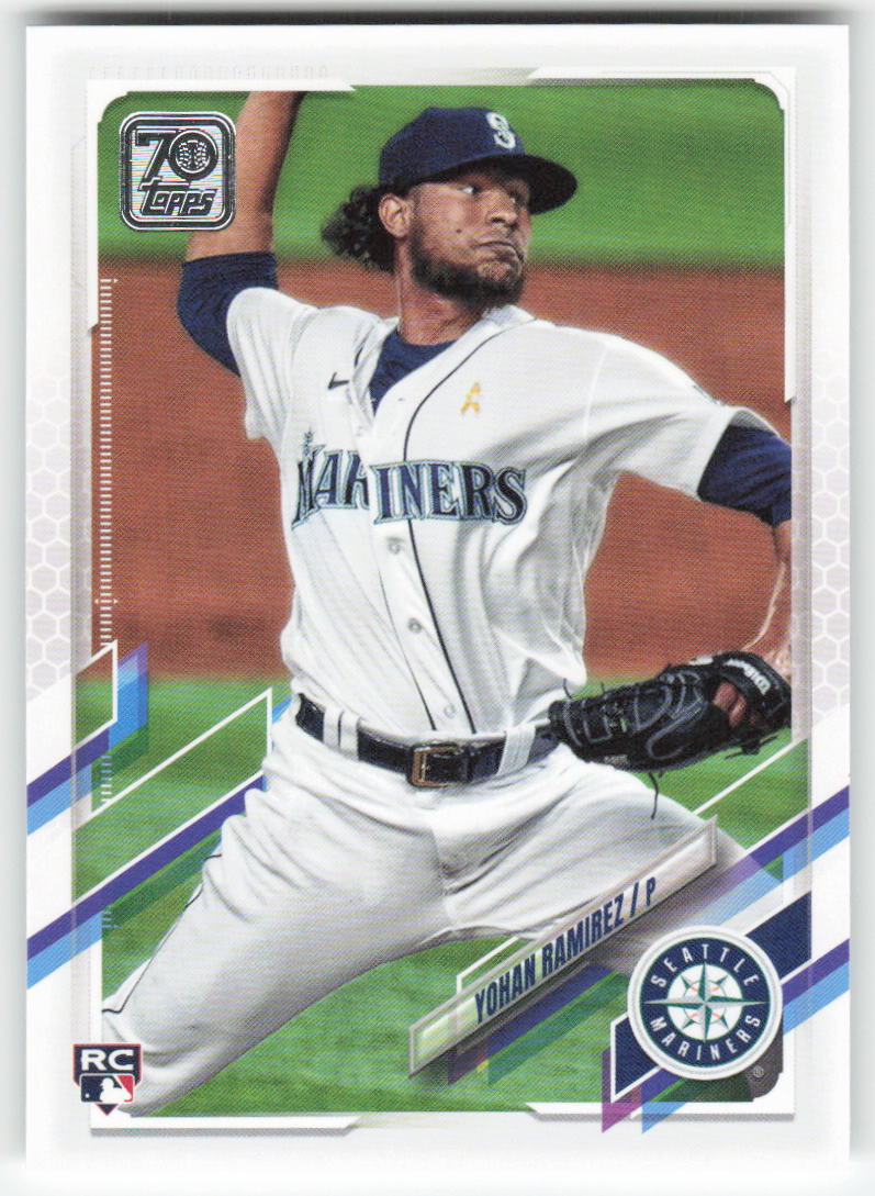 2021 Topps #519 Yohan Ramirez Seattle Mariners Rookie 1310