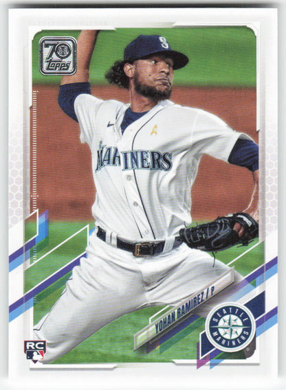 2021 Topps #519 Yohan Ramirez Seattle Mariners Rookie 1310