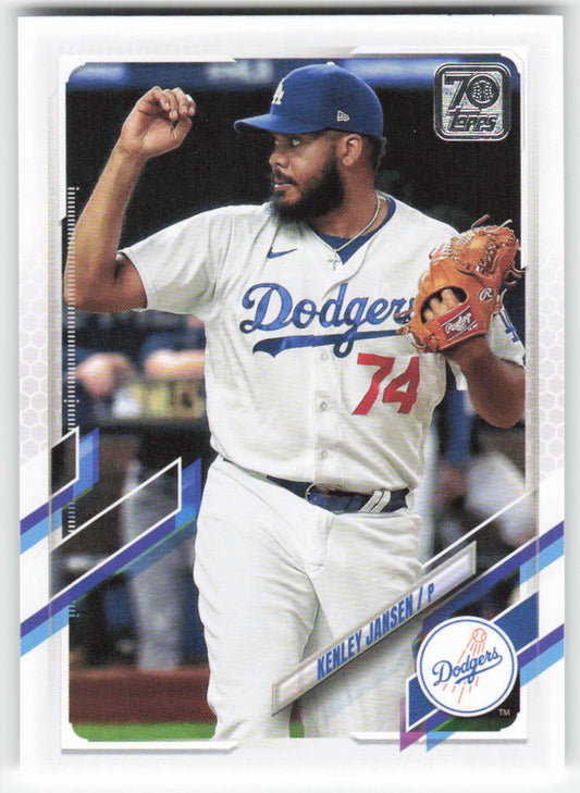 2021 Topps #347 Kenley Jansen Los Angeles Dodgers 1315
