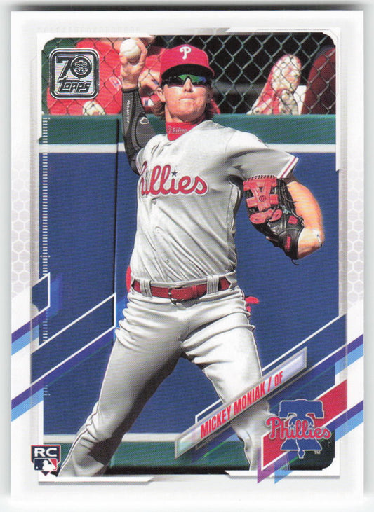 2021 Topps #457 Mickey Moniak Philadelphia Phillies Rookie 1317