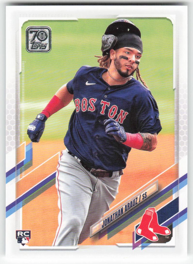 2021 Topps #468a Jonathan Arauz Boston Red Sox Rookie 1319