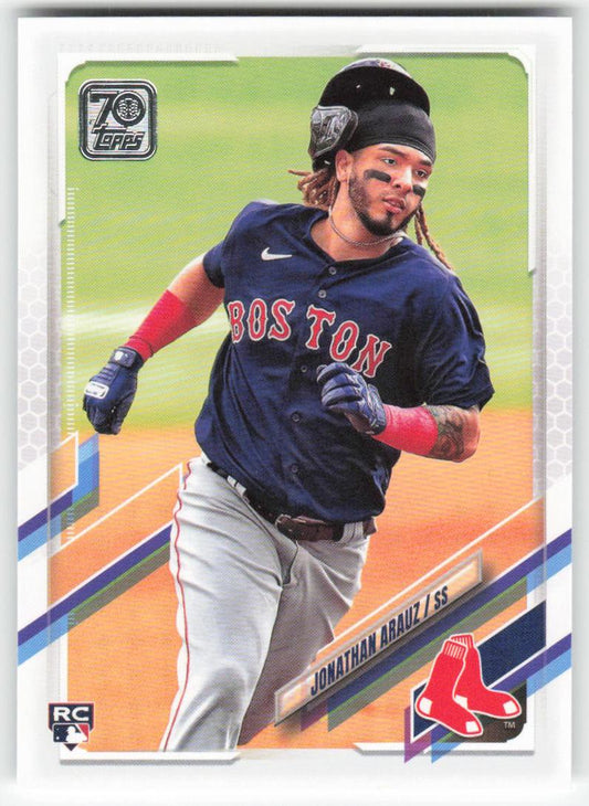 2021 Topps #468a Jonathan Arauz Boston Red Sox Rookie 1319