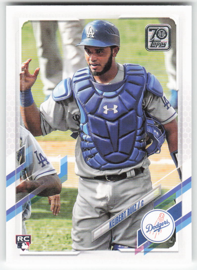 2021 Topps #256 Keibert Ruiz Los Angeles Dodgers Rookie 1328
