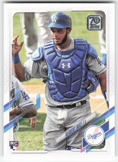 2021 Topps #256 Keibert Ruiz Los Angeles Dodgers Rookie 1328