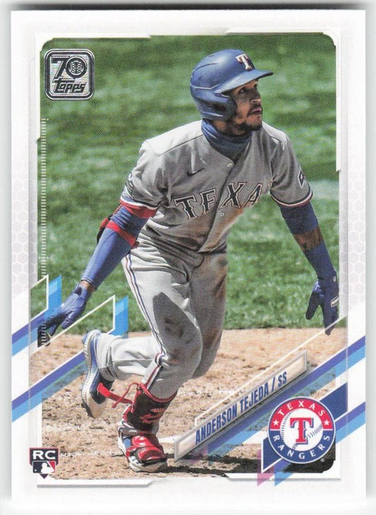 2021 Topps #144 Anderson Tejeda Texas Rangers Rookie 1329